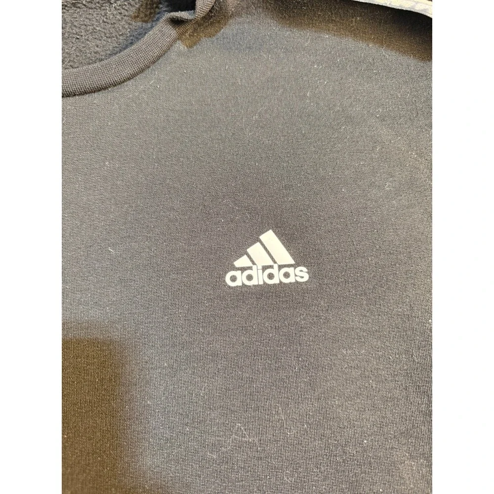 Adidas Mens Primegreen 3-Stripe Crewneck‎ Sweatshirt Black XL H30835